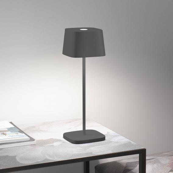zafferano Ofelia Pro rechargeable LED table lamp with dimmer