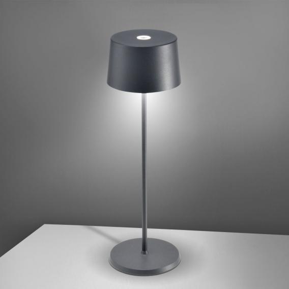 zafferano Olivia Pro rechargeable LED table lamp with dimmer