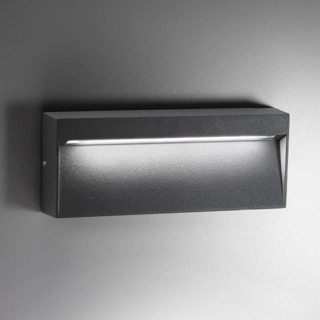 AI LATI Bottom LED wall light, rectangular