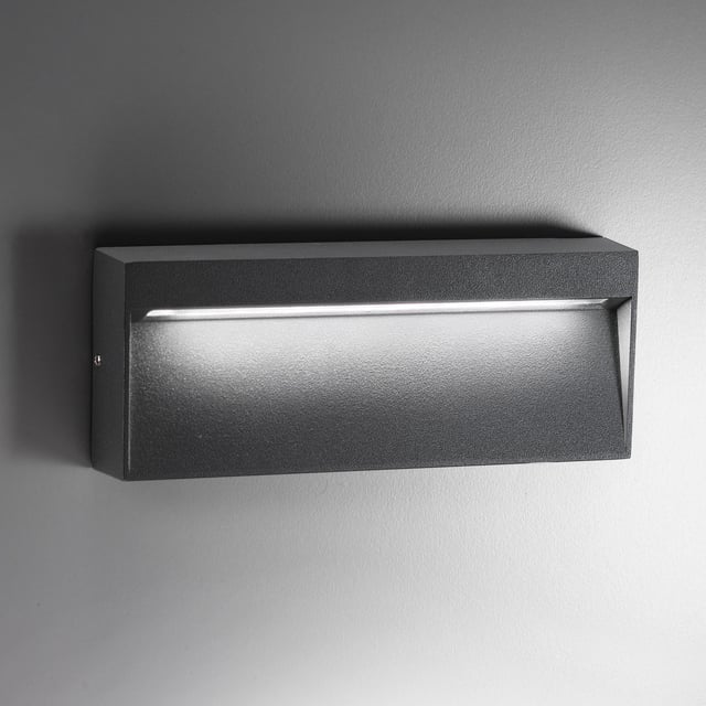 FARO BARCELONA 70261 KARL Proiettore LED Da Esterno 12W, Grigio Scuro, Per Illuminazione Giardino E Terrazza, Sorgente Luminosa Inclusa - 4