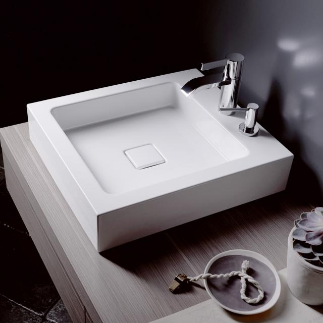 Alape AB.Q countertop washbasin with 1 tap hole