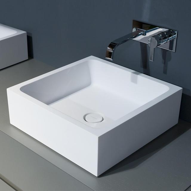 antoniolupi BLOKKO countertop washbasin matt white