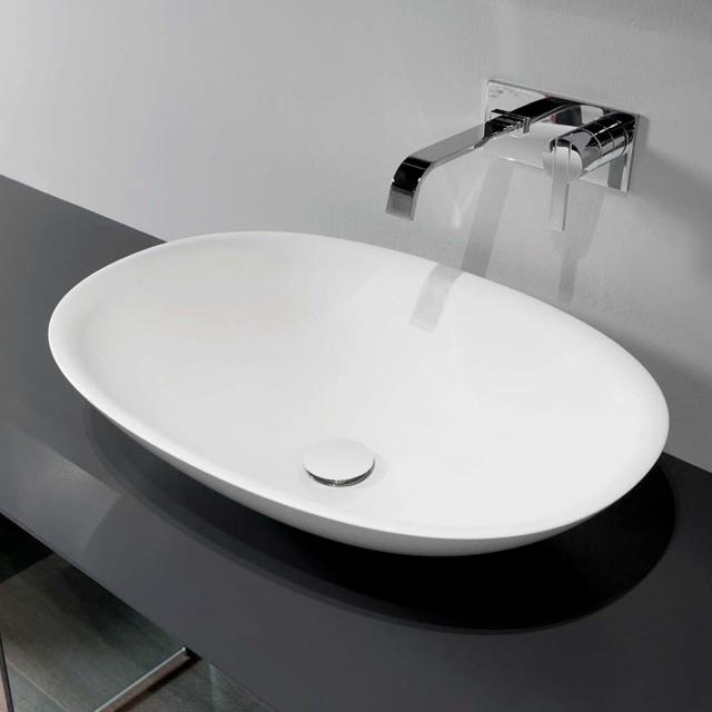 antoniolupi SERVO countertop washbasin matt white, waste valve matt white