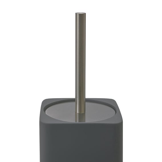 grey toilet brush holder