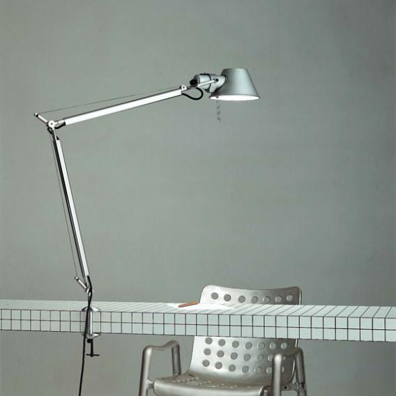 Artemide Tolomeo Morsetto table lamp with table clamp