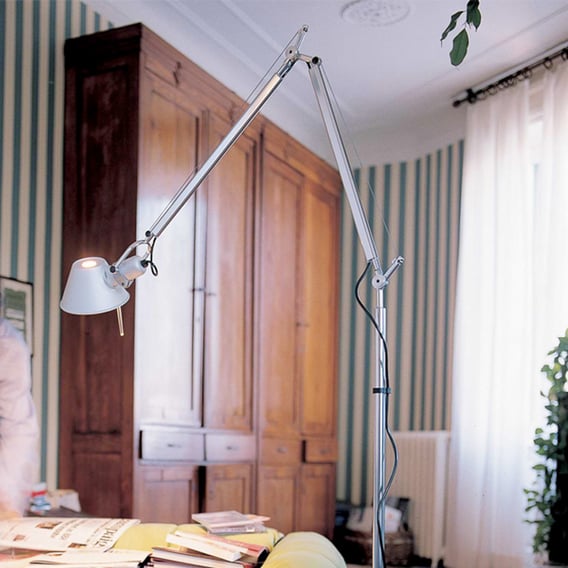 Artemide Tolomeo LED TW floor lamp with base and dimmer - 1530050A+A012820 | REUTER