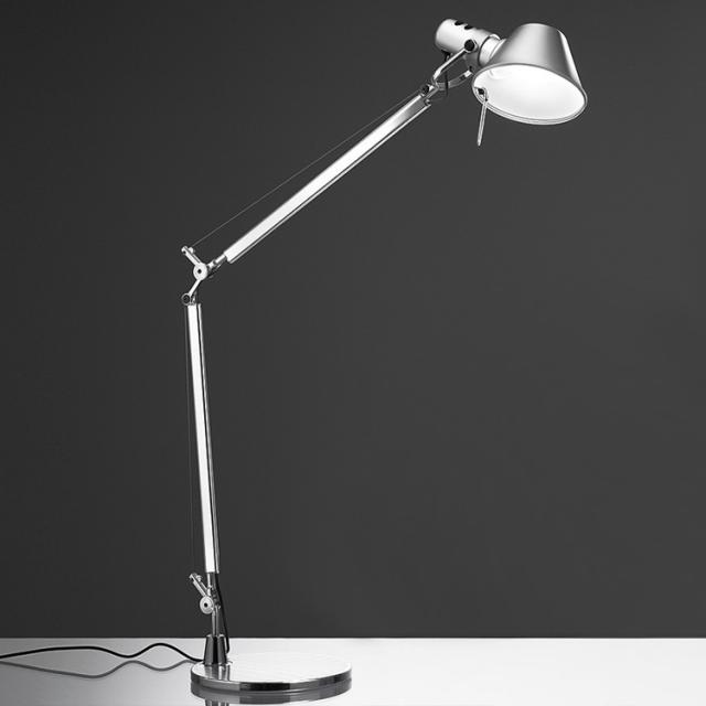Artemide Tolomeo LED TW table lamp with base and dimmer