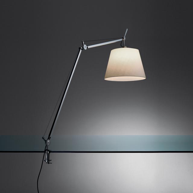 Artemide Tolomeo Mega table lamp with table clamp and dimmer