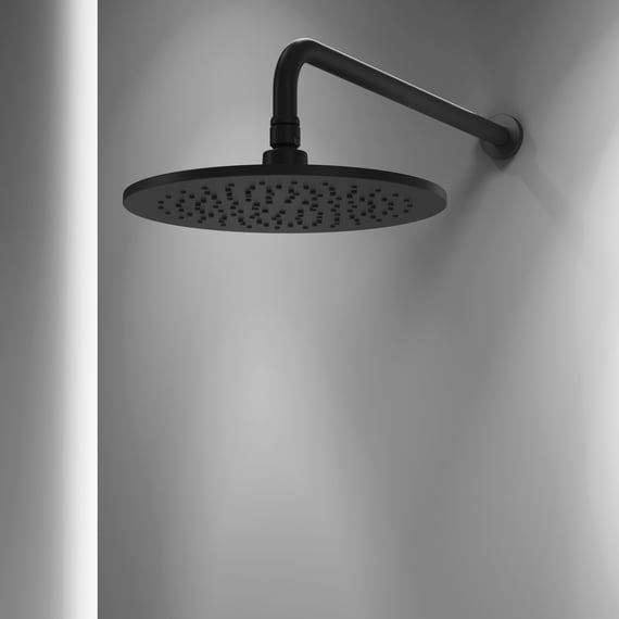 Presa acqua 1/2G universale in colore nero opaco Paffoni Light ZACC130NO