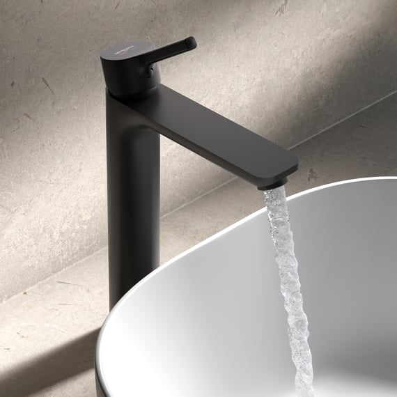 Ibergrif Rubinetto Bagno Lavabo Monocomando, Design Moderno in Acciaio Inox Antimpronta Grigio, Facile Installazione, M11103