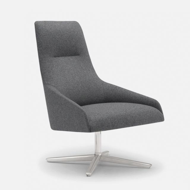 Andreu World Alya high-back armchair, fabric
