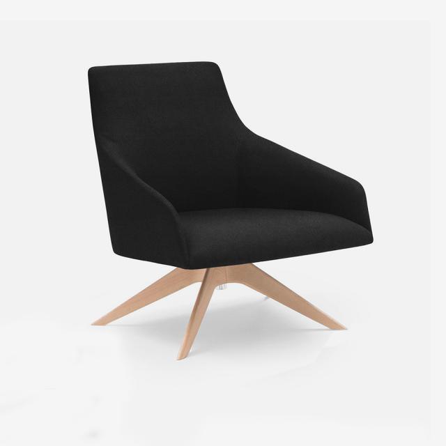 Andreu World Alya low back armchair, real leather