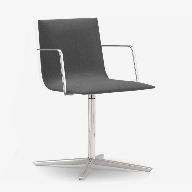Andreu World Lineal Corporate chair with armrests, fabric