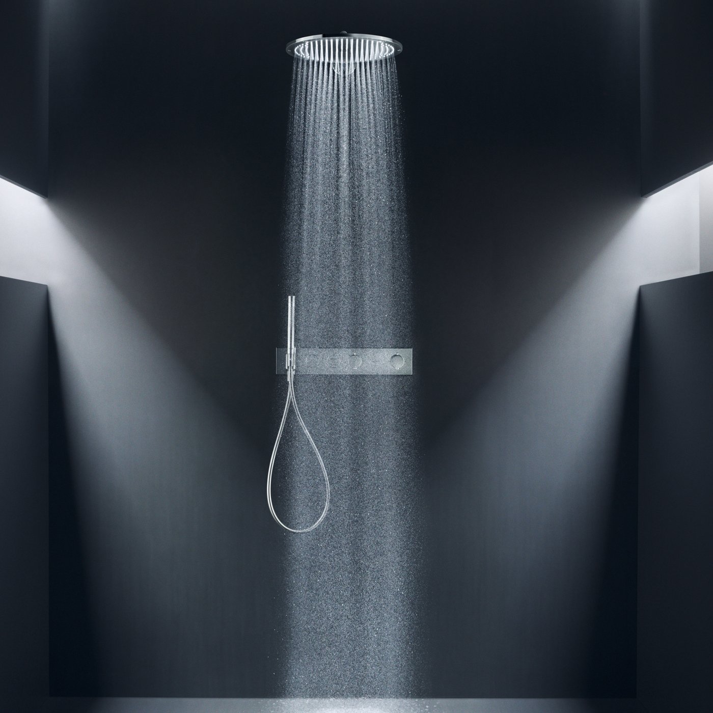 Axor Rouge AXOR ShowerSolutions Mitigeur thermostatique de douche encastré or ...