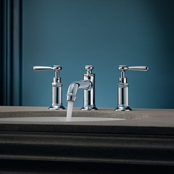 AXOR three basin 30, with lever handles with pop-up waste set, chrome - 16535000 | REUTER