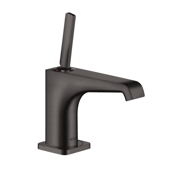 Hoimpro Waschtischarmatur Gebürstetes Nickel – Wasserfall-Auslauf, Pop-Up Ablauf, Inkl. Zubehör