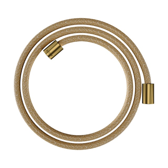 Tubo Flessibile Doccia 150 Cm In Acciaio Inox - Finitura Ottone Anticato, Connettori 1/2", Flessibile E Leggero