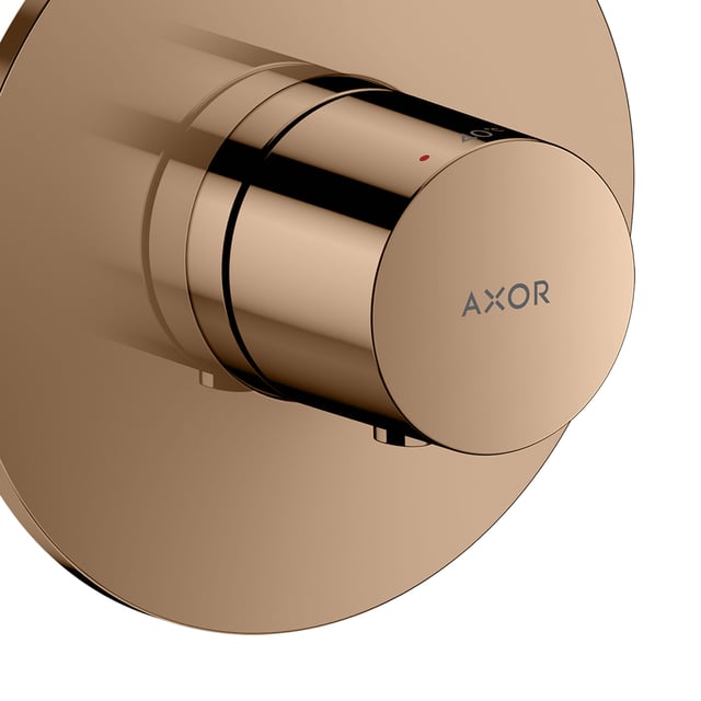 Axor Rouge AXOR One Mitigeur thermostatique de douche encastré or rouge - 48712300 ...