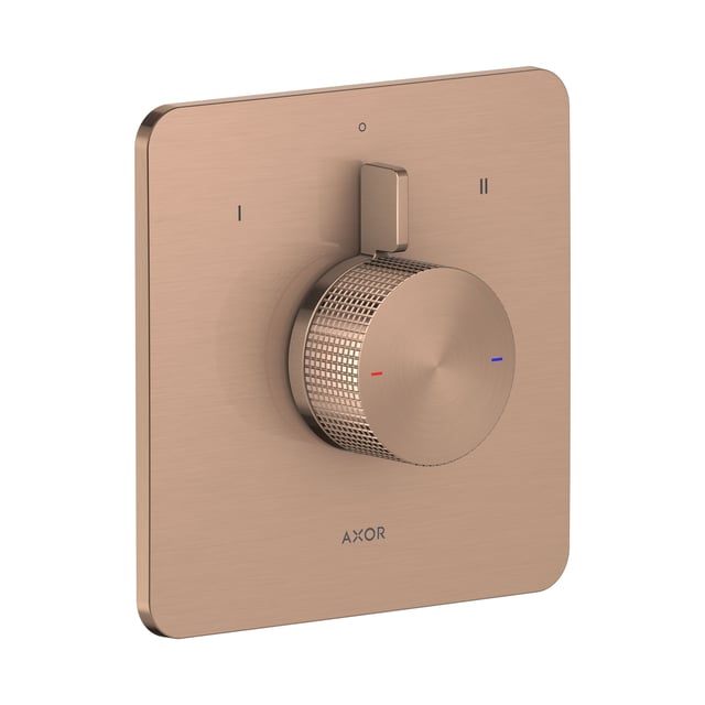Axor Rouge AXOR Citterio C Mitigeur encastré Cubic cut or rouge brossé - 49451310 ...