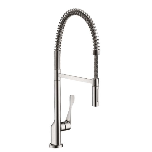 AXOR Citterio Semi-Pro single-lever kitchen mixer tap brushed stainless steel