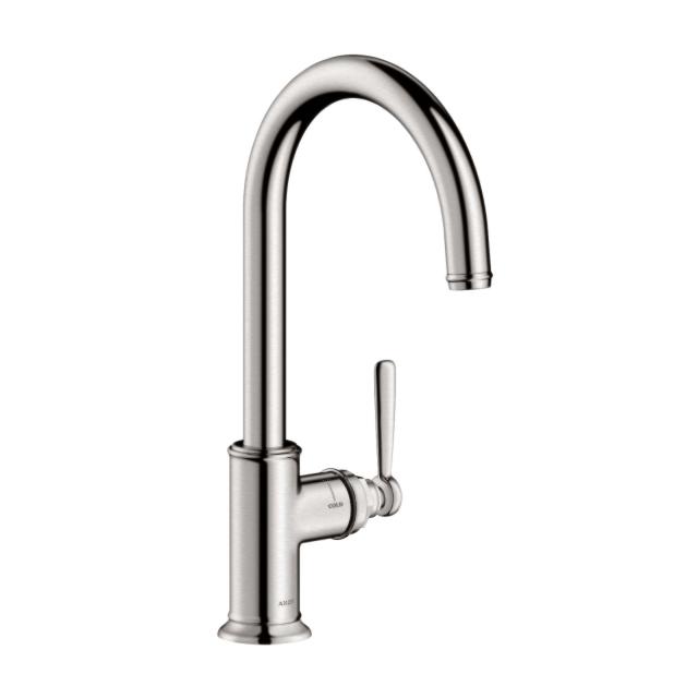 AXOR Montreux single lever kitchen mixer stainless steel look