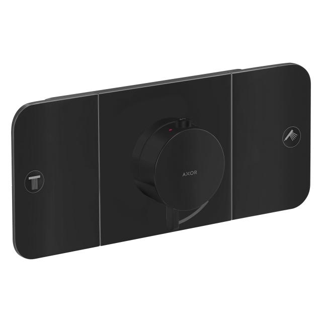 AXOR One concealed thermostat module for 2 outlets matt black