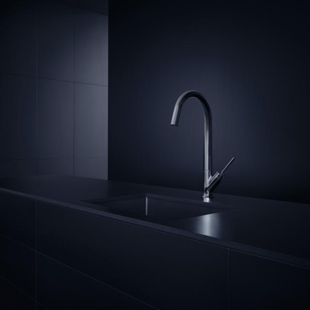 AXOR Starck single-lever kitchen mixer tap brushed stainless steel