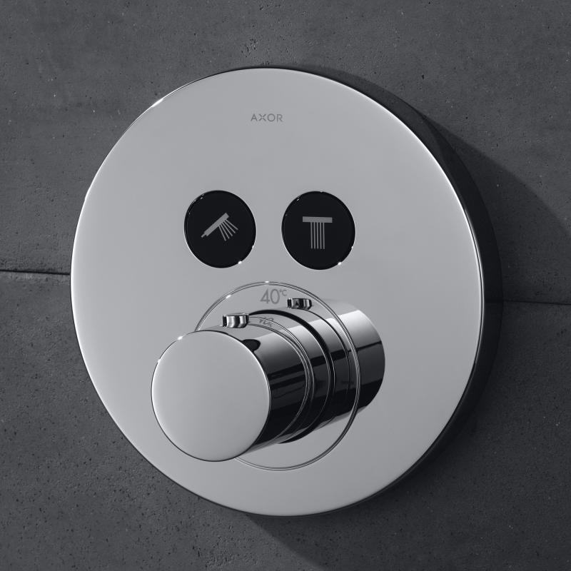 AXOR ShowerSelect Round Thermostat encastré pour 2 sorties, 36723000