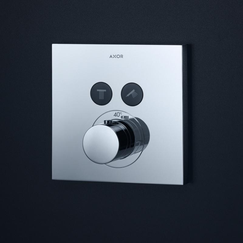 AXOR ShowerSelect Square Thermostat encastré pour 2 sorties, 36715000