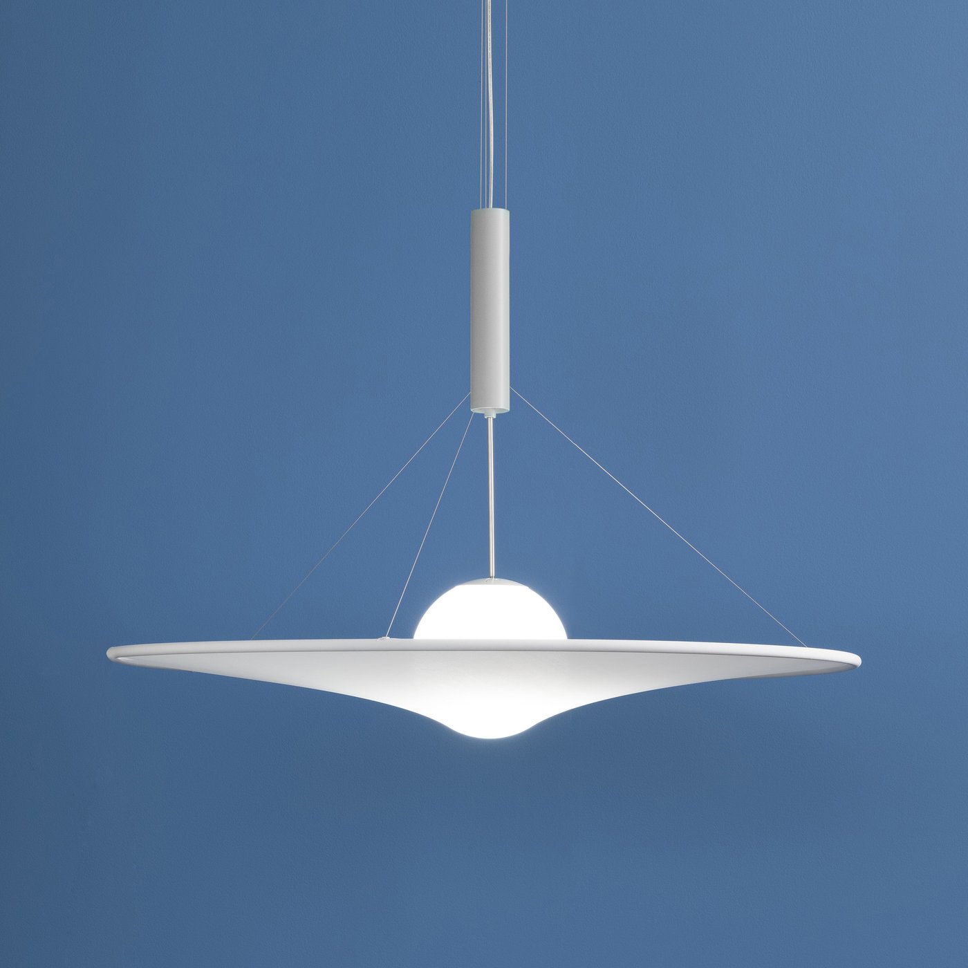 Axolight Manto Suspension, LED intensité lumineuse variable, gris clair ...