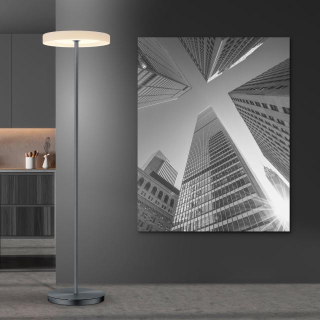BANKAMP BUTTON LED floor lamp with dimmer and D2W