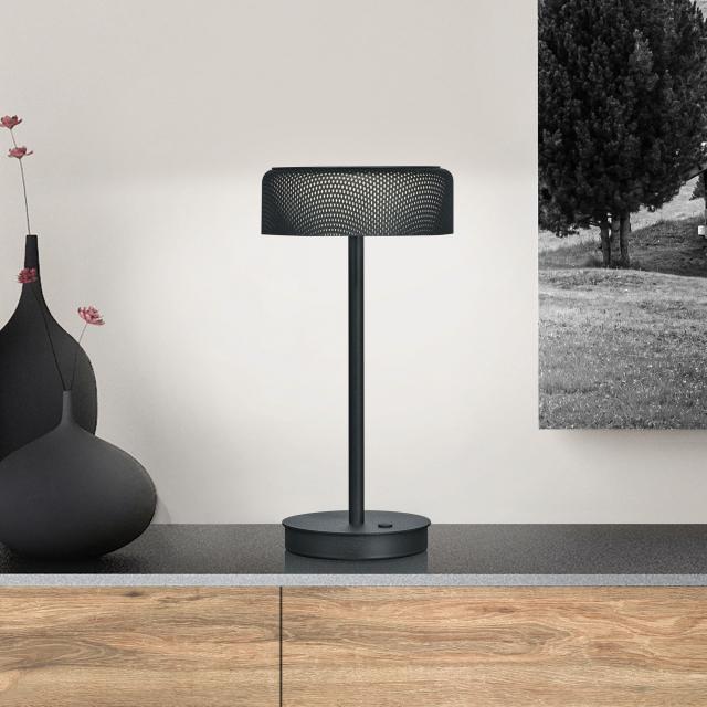 BANKAMP MESH LED table lamp with dimmer and D2W