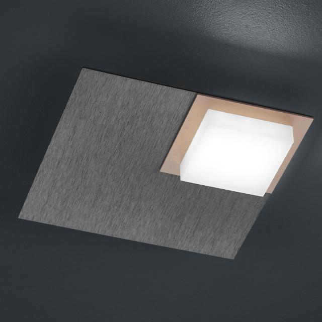 BANKAMP QUADRO LED ceiling light / wall light 1 head with dimmer