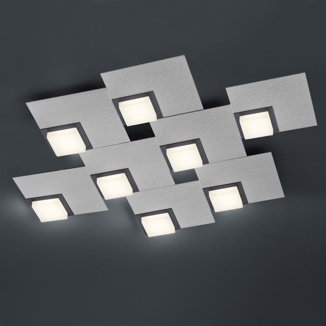 BANKAMP QUADRO LED ceiling light / wall light 8 heads with dimmer