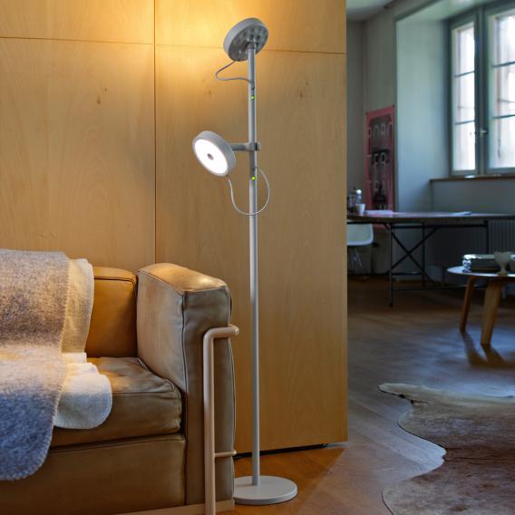 Belux U Turn Led Floor Lamp With, Floor Lamp With Reading Arm