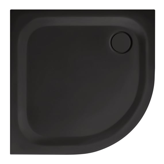 Swiss Aqua Technologies SAT PROJECT Douche Quart De Cercle 90x90cm Coulissante Avec Profile Noir Mat Satpromus90ct