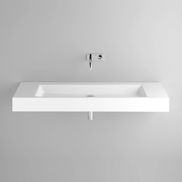 Bette Aqua wall-mounted washbasin white, with BetteGlaze