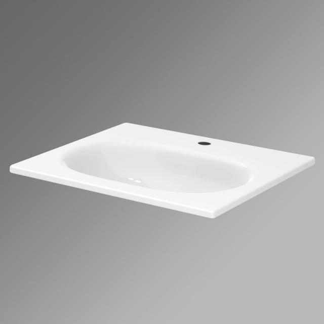 Bette Comodo drop-in washbasin white, with 1 tap hole