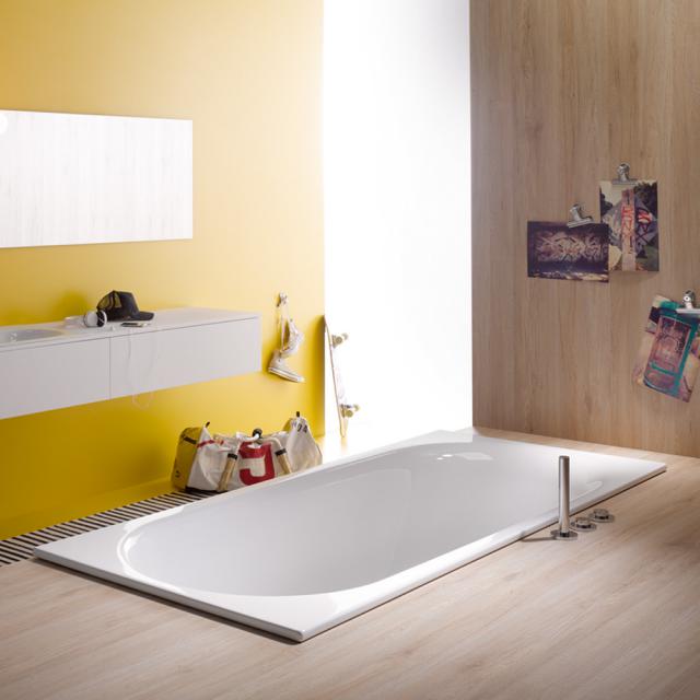 Bette Comodo rectangular bath, built-in white, with BetteAnti-Slip, with BetteGlaze Plus