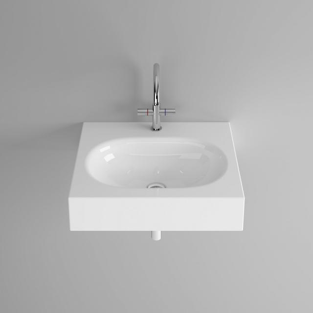 Bette Comodo wall-mounted washbasin white, with BetteGlaze