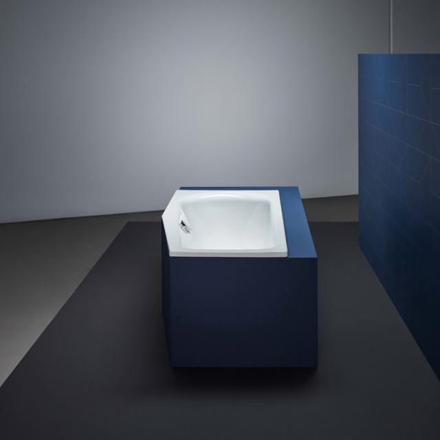 Bette Luna compact bath, built-in white, with BetteAnti-Slip, for grip installation