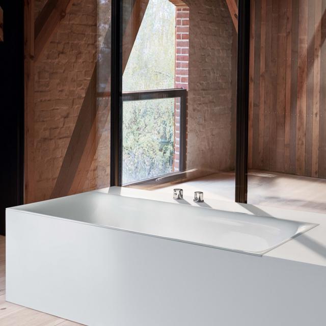 Bette Lux rectangular bath, built-in white, with BetteGlaze Plus