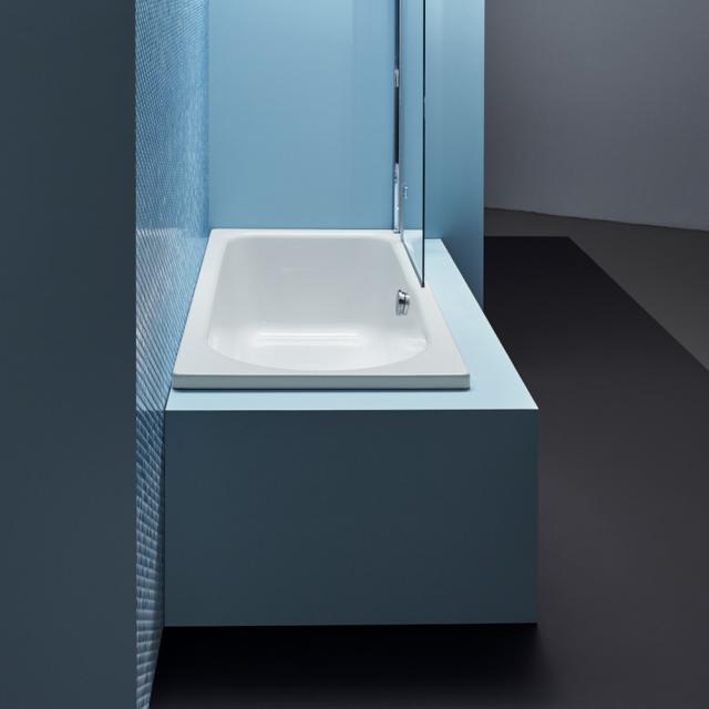 Bette Ocean rectangular bath, built-in,, overflow front white, with BetteGlaze Plus