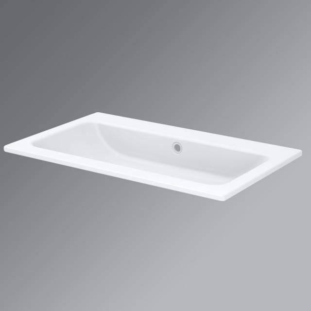 Bette One drop-in washbasin matt white, with BetteGlaze Plus, without tap hole
