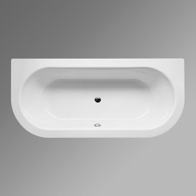 Bette Starlet I back-to-wall bath, built-in white, with BetteGlaze Plus