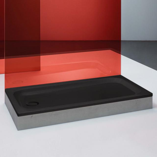 Bette Supra rectangular/square shower tray raven, with BetteGlaze Plus