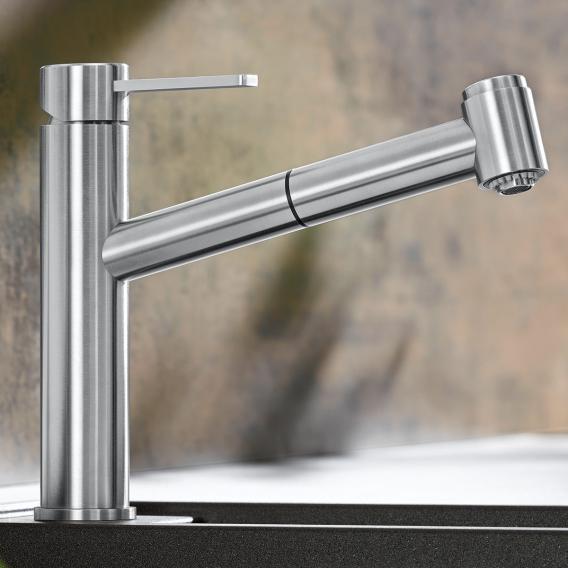Blanco Ambis-S Compact single-lever kitchen mixer tap, with pull-out spout