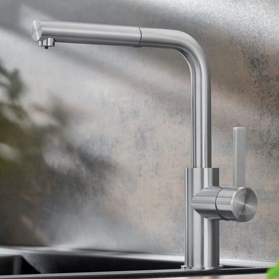 Blanco Lanora-S single lever kitchen mixer, with pull-out spray, for low pressure