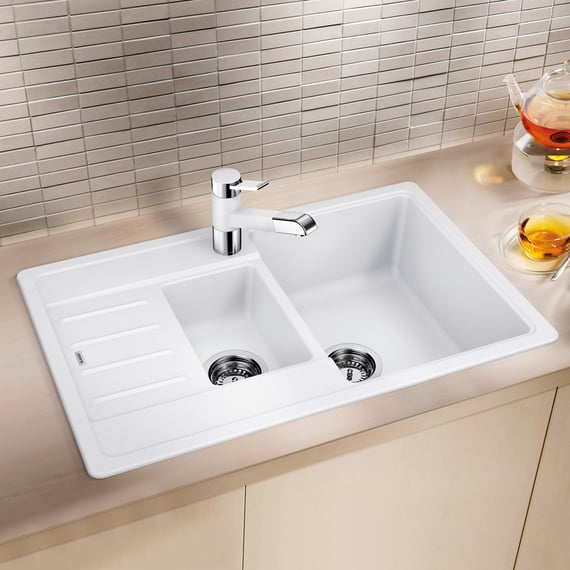Deer Valley Schamotte Bauernhausspüle – Weiße Unterbau-Küchenspüle Mit Schürze, 61 Cm, Extra Tiefe Einzelschale