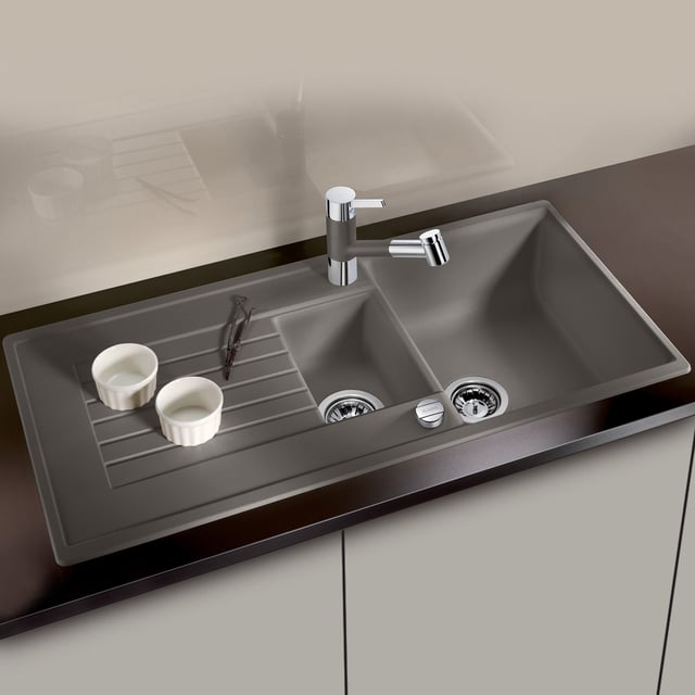 Blanco Subline lavello da cucina grigio vulcanico opaco - 527352